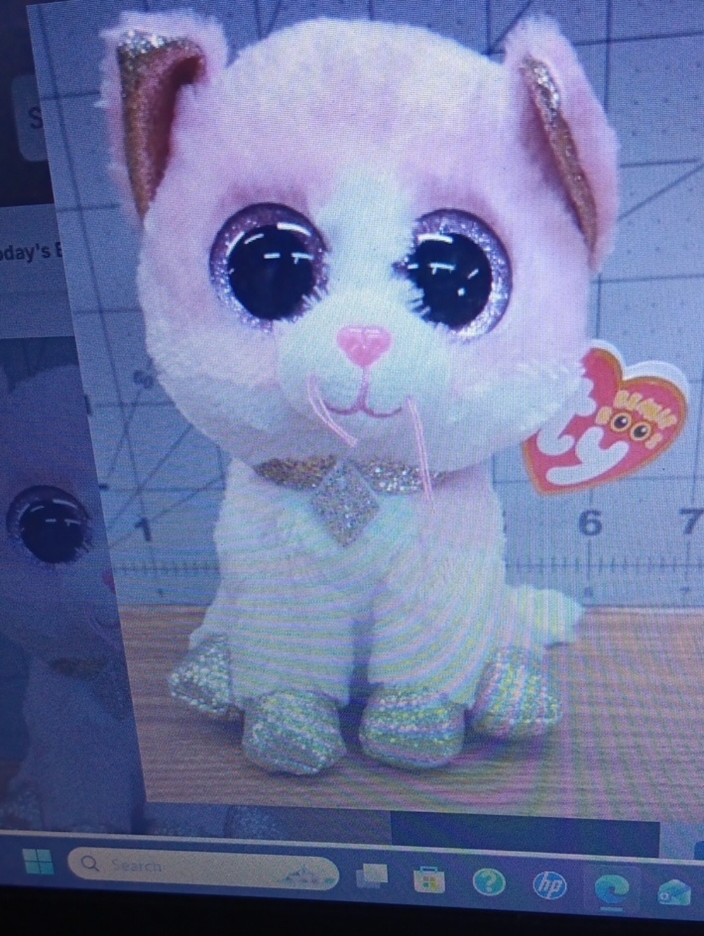 Ty Beanie Boos Fiona the Cat New
